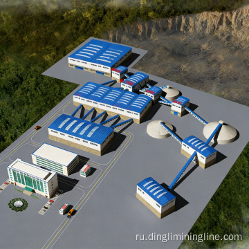 Линия по производству известнякового песка и заполнителя производительностью 500 тонн в час